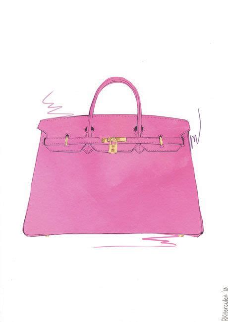 hermes bag illustration